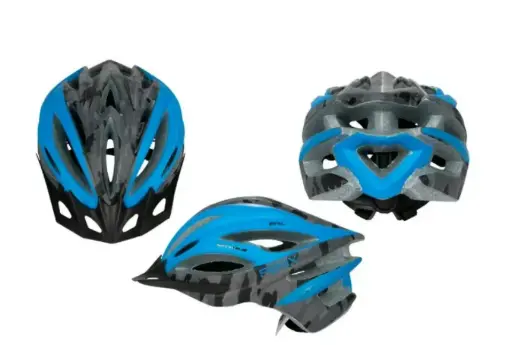 CASCO IN MOLD OPTIMUS FENIX TALLA M COLOR NEGRO/GRIS/AZUL