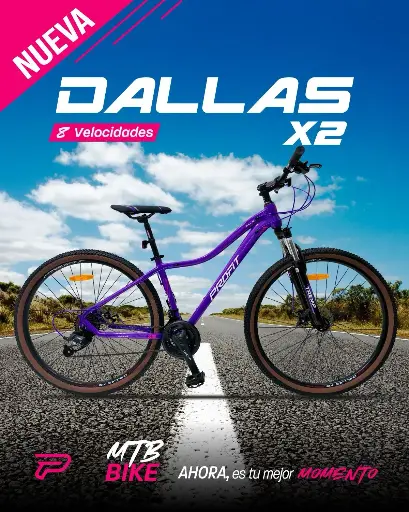 Bicicleta Profit Dallas X2 - 8 Velocidades Rin29